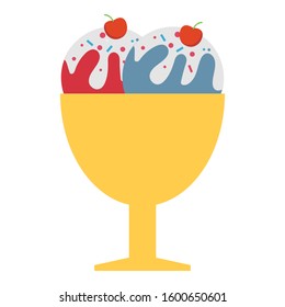 
Ice Cream Cup Color Vector icon which can be easily modified or edit

