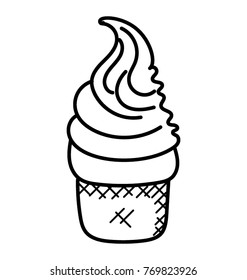 
Ice cream cup doodle 
