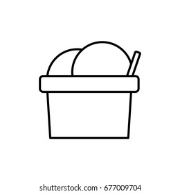 ice cream cup icon