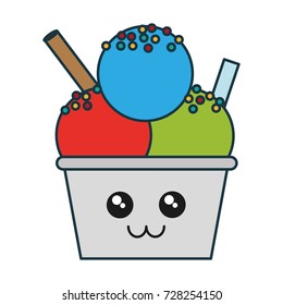 Ice cream cup icon