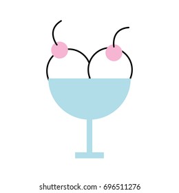 ice cream cup isolated icon
