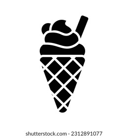 Ice cream cup in modern style, ready to use and download