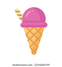 Ice cream cup in modern style, ready to use and download