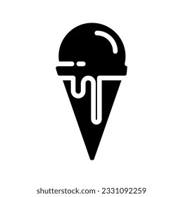 ice cream cup vector icon