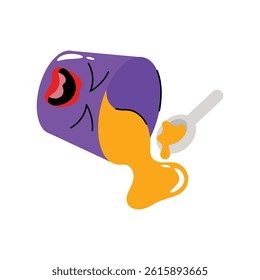Ice cream cup vector Sticker. Eps 10 file