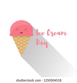 Ice cream day design. Vector illustration