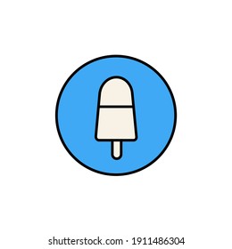 ice cream delicious Icon in trendy flat style.  simple design for graphics, logos, websites, social media, UI, mobile apps, EPS10