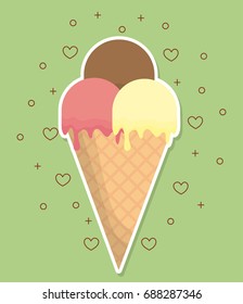 ice cream design 