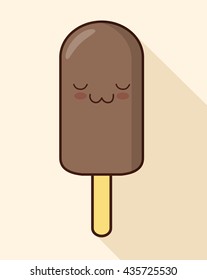 Ice cream design. Cartoon icon. dessert illustration,