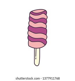 Ice Cream Design Flat Template Vector