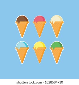 Ice cream design for menu