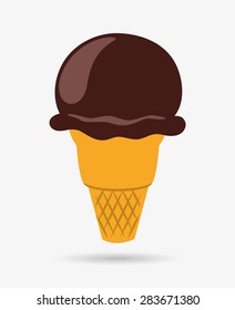 Ice cream design over white background, vector illustration