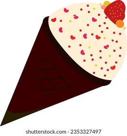 ice cream, design, summer, carefree, cutout, drop, enjoyment, females, graphic, horizontal, lifestyles, one person, photography, pop, poster, product, shop, soft, sticker, classic, copy space, happine