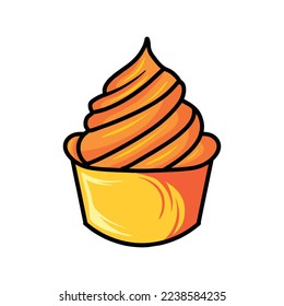 Ice Cream Design Vector illustration dessert badge symbol icon
