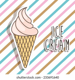 ice cream  design , vector illustration