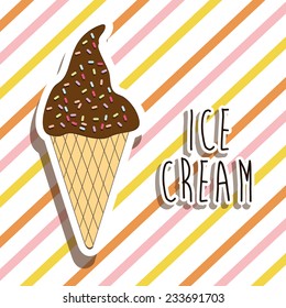 ice cream  design , vector illustration