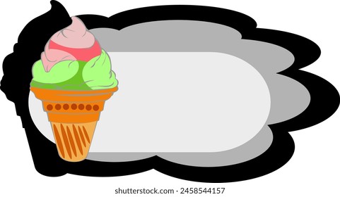 ice cream design, vector illustration eps10 graphic. EPS10