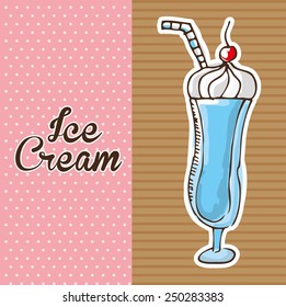 ice cream design, vector illustration eps10 graphic 