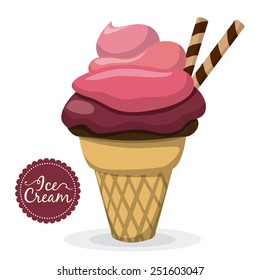 ice cream design, vector illustration eps10 graphic 