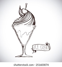 ice cream design, vector illustration eps10 graphic 