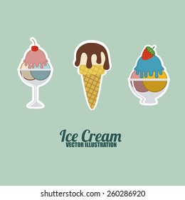 Ice cream design, vector illustration