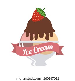 Ice cream design, vector illustration