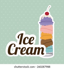 Ice cream design, vector illustration