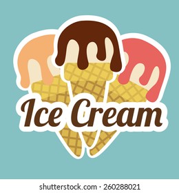 Ice cream design, vector illustration