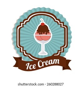 Ice cream design, vector illustration