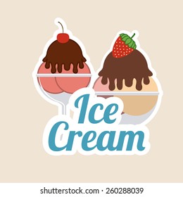 Ice cream design, vector illustration