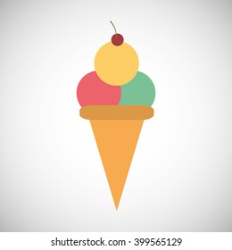 Ice cream design, vector illustration