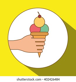 Ice cream design, vector illustration