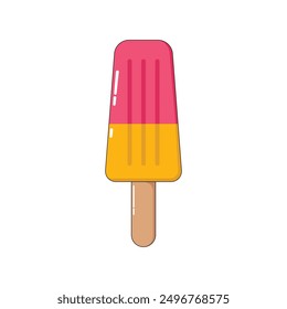 ice cream design vector summer isolated on white background