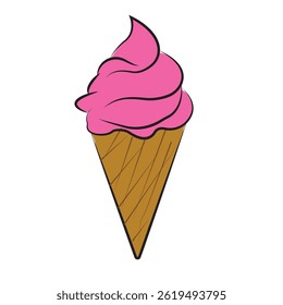 Ice cream designed illustration .
