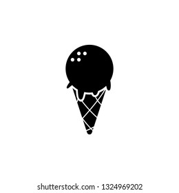 ice cream, dessert, cone icon. Element of bakery and desert isolated icon. Premium quality graphic design icon. Signs and symbols collection icon for websites, web design