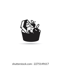ice cream and dessert icon illustration