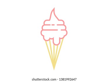 Ice cream, dessert logo vector