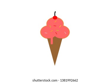 Ice cream, dessert logo vector