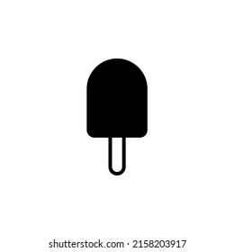 Ice Cream, Dessert, Sweet Solid Line Icon Vector Illustration Logo Template. Suitable For Many Purposes.