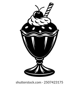 Ice cream dessert vector art