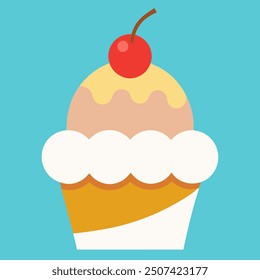 Ice cream dessert vector art