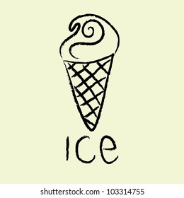 ice cream doodle