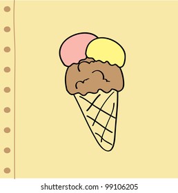 ice cream doodle