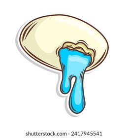 Ice cream doodle cartoon. hand draw illustration