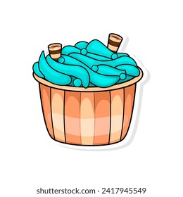 Ice cream doodle cartoon. hand draw illustration