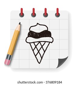 ice cream doodle drawing