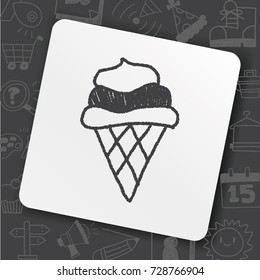 ice cream doodle drawing