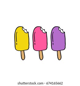 ice cream doodle icon