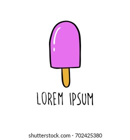 ice cream doodle icon