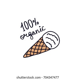 ice cream doodle icon